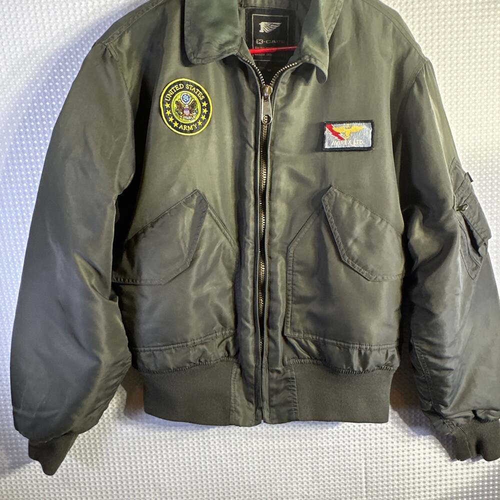 Vintage 1980s Avirex Usaf Military Cwu-45/P Flyers Cold Weather Bomber Jacket
